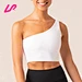 one shoulder sports bra